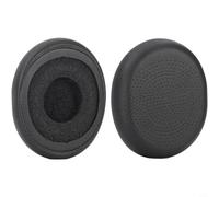 Opatiny Lot de 2 coussinets d'oreille en cuir protéiné souple pour casque Logitech H800, mousse à mémoire de forme, pour cache-oreilles de rechange avec installation facile, noir (A)