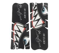 Opatiny Lot de 2 films de protection de manivelle de vélo - Autocollant anti-collision pour bras de manivelle, plastique cuivre pur, imperméable et résistant aux perforations, noir/transparent