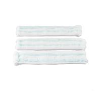 Opatiny Lot de 2 housses de rechange pour nettoyeur de fenêtre Leifheit M, tampon en microfibre lavable pour fenêtres, cadres et coins, turquoise, 27,5 x 6,8 cm
