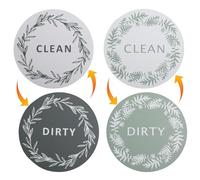 Opatiny Lot de 2 panneaux magnétiques de lave-vaisselle de 9 cm pour indicateur de saleté propre, aimants double face de 3,5 x 3,5 pouces pour cuisine ou linge, compatible avec machine à laver