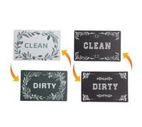 Opatiny Lot de 2 panneaux magnétiques pour lave-vaisselle - 9 x 6 cm - Double face - Indicateur propre et sale - Pour l'organisation de la cuisine ou de la machine à laver, pour un usage domestique