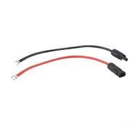 Opatiny Lot de 2 rallonges de câble de connexion étanches pour solaire PV avec fil de cuivre étamé 10 AWG, courant 30 A, 1500 V CC, pour connexion du panneau solaire à la borne de batterie (rouge + B