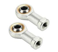 Opatiny Lot de 2 roulements à billes SI6T/K M6 Fisheye femelle en acier pour une grande capacité de charge, mouvement de rotation fluide, pour machines CNC, équipement d'automatisation, alimentation