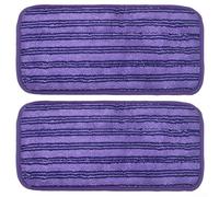Opatiny Lot de 2 serpillères réutilisables en microfibre pour balayeuse Swiffer, lavables jusqu'à 100 utilisations, 30,5 cm, vert/bleu/violet