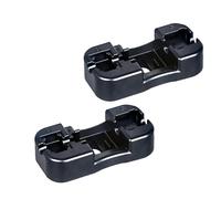 Opatiny Lot de 2 supports de câble métallique pour RJ45/RJ11, support de module de perforation en plastique noir durable, outil d'installation de réseau pour prises Keystone