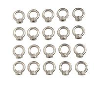 Opatiny Lot de 20 écrous à œil de levage M6 en acier inoxydable 304 avec filetage femelle pour levage technique, exploitation minière métallurgique, chargement ferroviaire
