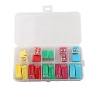 Opatiny Lot de 20 mini fusibles carrés pour voiture 20 A 30 A 40 A 50 A 60 A CC 12-32 V avec boîte de rangement