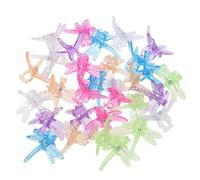 Opatiny Lot de 30 clips de fixation en plastique pour plantes de jardin, colorées, 3,5 cm x 3,3 cm, compatibles avec fleurs, orchidées, libellules et plantes potagères