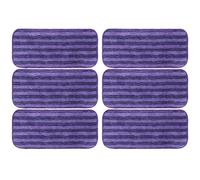 Opatiny Lot de 4/6 serpillères réutilisables pour jet humide Swiffer, recharge de balai en microfibre lavable pour balai plat de 25,4 à 30,5 cm, violet