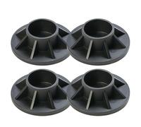 Opatiny Lot de 4 capuchons de pied de piscine à cadre en métal pour Intex 25021, convient aux petites piscines rectangulaires de 3 à 3,7 m avec trous verticaux de 5,1 cm, embout en plastique