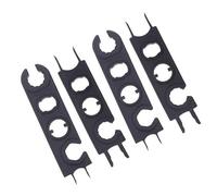 Opatiny Lot de 4 clés à connecteurs pour panneau solaire, outil photovoltaïque pour MC4 et autres connecteurs, en plastique renforcé, couleur orange