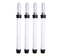 Opatiny Lot de 4 jauges de niveau d'eau blanche pour pots de fleurs, indicateurs flottants en plastique avec échelle pour surveillance des réservoirs et des piscines, 16,5 à 36 cm (300#)