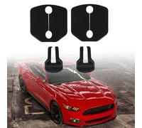 Opatiny Lot de 4 pièces pour couvercle de serrure de porte et butée de porte pour Mustang 2015-2021, pièces endommagées de rechange, pour matériau ABS noir
