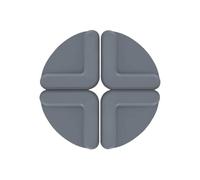 Opatiny Lot de 4 planches à découper antidérapantes en silicone, 55 x 55 cm, tapis de comptoir de cuisine et tapis de planche à découper, vert, marron, bleu, gris, rose