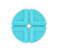 Opatiny Lot de 4 planches à découper et planche à découper en silicone antidérapant 55 x 55 cm - Différents gadgets de cuisine (vert, marron, bleu, gris, rose)