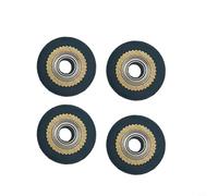 Opatiny Lot de 4 rouleaux de presse en laiton avec roulements 4 x 11 x 16 mm pour outils de gravure et accessoires de roue de pression, noir