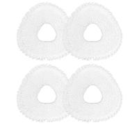 Opatiny Lot de 4 serpillères en microfibre pour aspirateur robot Narwal Ultra, J4, Freo X, tampons de nettoyage lavables pour empreintes de pieds, jus et taches d'huile