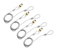 Opatiny Lot de 4 valves de vidange pour compresseur d'air 6,35 mm NPT, tirette style câble pour une évacuation facile de l'humidité, compatible avec les réservoirs de 200 litres et plus, corps en