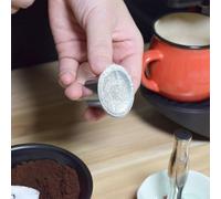 Opatiny Lot de 40/100/120 autocollants en feuille d'aluminium pour couvercle de capsules de café Nespresso Vertuo, diamètre 37 mm, joint de qualité alimentaire