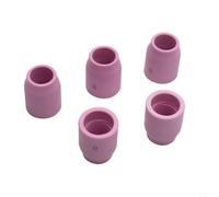 Opatiny Lot de 5 verres à gaz en céramique #8 53N61S 1/2" pour torche de soudage TIG WP-9/20/25/17/18/26, buse en aluminium rose