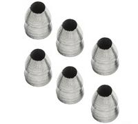 Opatiny Lot de 6 cales rondes en acier de 8 mm pour marteau à griffe | Comble l'espace entre la tête et le bois, sécurise l'ajustement, améliore le contrôle lors des tâches de martelage