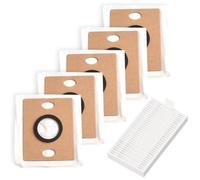 Opatiny Lot de 6 sacs à poussière pour aspirateur robot à vidange automatique ILIFE V9 Pro, avec charbon actif, filtration en 4 étapes, tissu non tissé