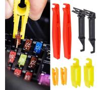 Opatiny Lot de 8 extracteurs de fusibles en plastique pour fusibles à lame automobile, clip de retrait de fusible de voiture compatible avec porte-fusible 30 A/20 A/15 A/10 A