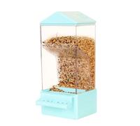Opatiny Mangeoire automatique pour oiseaux avec corps transparent et tiroir extractible, grande capacité 350g, design anti-déversement, perroquets et oiseaux, à installer dans la cage