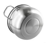 Opatiny Marmite à soupe en acier inoxydable de 24 cm avec couvercle en verre pour plaques de cuisson à induction gaz céramique évite les débordements, idéale pour la cuisson des soupes, des nouilles