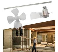 Opatiny Mini générateur d'éolienne pour usage éducatif, direction du vent automatique à 360° - Modèle d'apprentissage STEM idéal en plastique, rouge