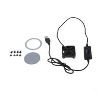 Opatiny Mini ventilateur de refroidissement USB de 40 mm avec 3 vitesses réglables et dissipateur de chaleur en métal pour ordinateur portable, PC, routeur, TV Box Noir (B)