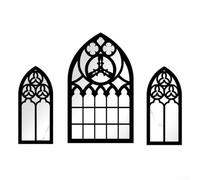 Opatiny Miroir de style gothique pour décoration de la maison, design élégant avec cadre en bois pour espaces esthétiques rétro (MZ486 B)