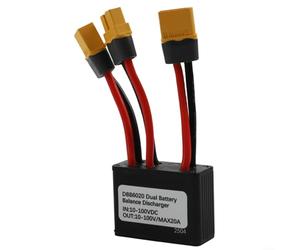 Opatiny Module convertisseur de décharge électrique 20 A pour double batterie, commutateur parallèle 10-100 V E-for Bike pour extension de portée, boîtier en aluminium avec XT60H