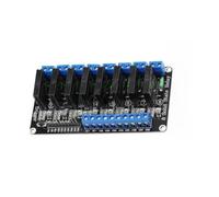 Opatiny Module relais statique 5 V 8 canaux avec fonction de protection, en-tête de broche de 2,54 mm, terminal bleu KF301, indicateur LED pour automatisation PLC et applications IoT