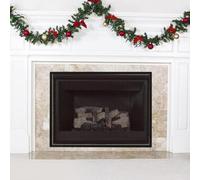 Opatiny Moustiquaire de porte en maille PVC pour cheminée - 73,7 x 101,6 cm - Noir - Avec grille dense - Protection des enfants et des animaux domestiques - Dissimule les cendres et le charbon de bois