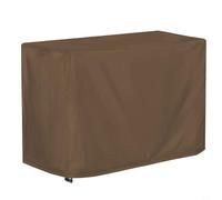 Opatiny Nappe imperméable pour table d'extérieur - 101,6 x 61 x 81,3 cm - Compatible avec chariot de salle à manger à double étagère Royal Gourmet - Oxford 210D robuste avec fente (café)