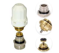 Opatiny Noyau de valve thermostatique pour chauffage au sol avec régulation du débit et retour à ressort, compatible avec collecteur 1/2" et tuyau de retour
