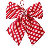 Opatiny Nœuds en ruban à carreaux blancs et rouges pour décoration de sapin de Noël, 3 tailles : 25 x 25 cm, 30 x 30 cm, 16 x 13 cm, lot de 1 ou 3 nœuds en tissu