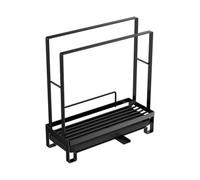 Opatiny Organiseur d'évier de cuisine en acier inoxydable avec plateau de vidange, porte-éponge et porte-serviette, bec rotatif, plateau d'égouttement amovible pour comptoir ou montage mural