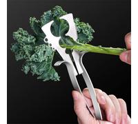 Opatiny Outil à épiler en acier inoxydable pour légumes et légumes verts, outil de cuisine efficace pour chou frisé, bette à carde et romarin, design ergonomique
