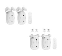 Opatiny Ouvre-rideau électrique avec télécommande, compatible avec tringle romaine en forme de U, batterie longue durée de 4000 mAh, silencieux pour moteur automatique pour salon, chambre à coucher