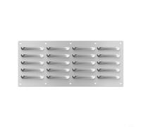 Opatiny Panneau d'aération en acier inoxydable argenté 34,3 x 13,3 cm pour cheminées et cuisine extérieure