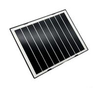 Opatiny Panneau solaire monocristallin 7 W pour caméras de sécurité, IP65 étanche USB, kit d'alimentation avec support mural réglable à 360 degrés (noir)