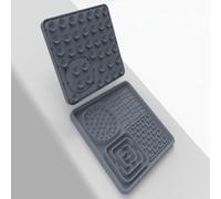 Opatiny Pet Slow Feeder Tapis à lécher en silicone antidérapant avec ventouses, plateau anti-stress pour chiens et chats