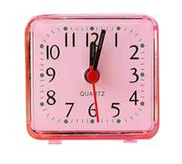 Opatiny Petit réveil de chevet avec bip sonore, horloge à quartz à piles pour réveil, chiffres faciles à lire, blanc/vert/bleu/rose