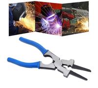 Opatiny Pince à souder de 20,3 cm avec poignée isolée pour torches de soudage MIG, outil multifonction pour couper le fil, buse de nettoyage et embouts de montage