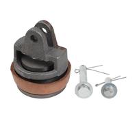 Opatiny Piston de rechange pour pompe manuelle de type 75 avec pointes longues et courtes, construction en fonte, joint en cuir de vachette, compatible avec la plupart des pompes de jardin de type 75