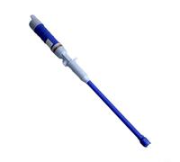 Opatiny Pompe de transfert de liquide alimentée par piles, siphon électrique portable, eau, huile, gaz, tuyau de 61 cm pour aquarium, bateau, maison, jardin, rouge (bleu)