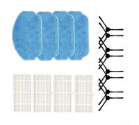 Opatiny Pour aspirateur ONSON MAMNV BR150 BR151 Sweeper and Haier TL30U1, lot de 12 filtres en tissu et kit de brosse latérale, blanc et noir