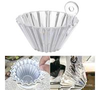 Opatiny Presse à papier filtre à café avec fixation sécurisée, compatible avec filtres origami, support PC transparent 70 x 45 mm